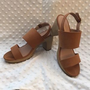 Double Strap Block Heel Sandals - Old Navy
